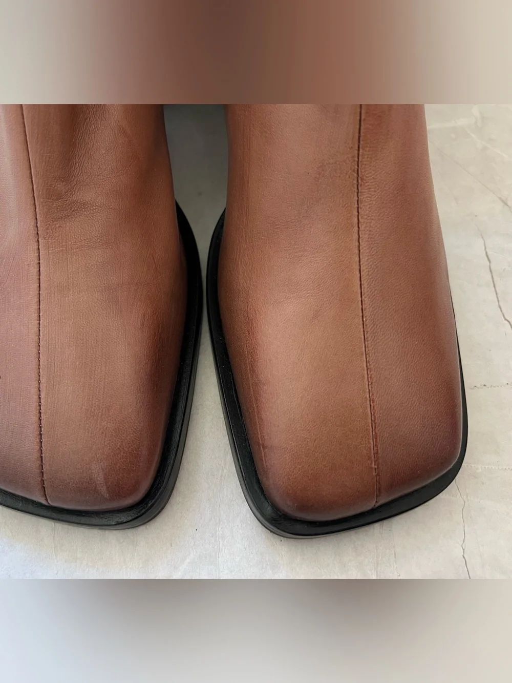 Halmanera Italian Leather Ankle Boots Heels Linda 13 Caramel Brown Size 40 US 10